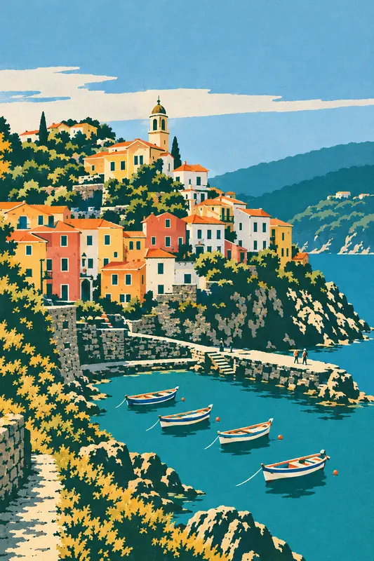 Harbour Town in Park Service 1939: Your view, pulled in six silkscreen inks